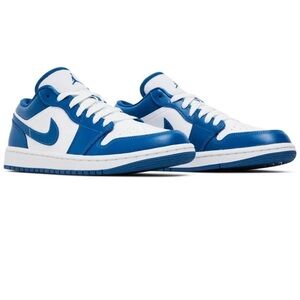 Marina Blue Women’s 7.5 Nike Jordan 1s Low Blue/White Jordan Sneakers